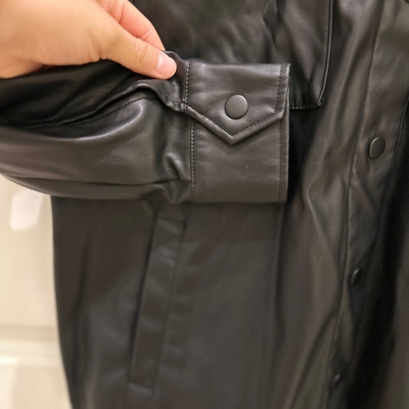 Women Black Leather Jacket - Picture 2 of 5